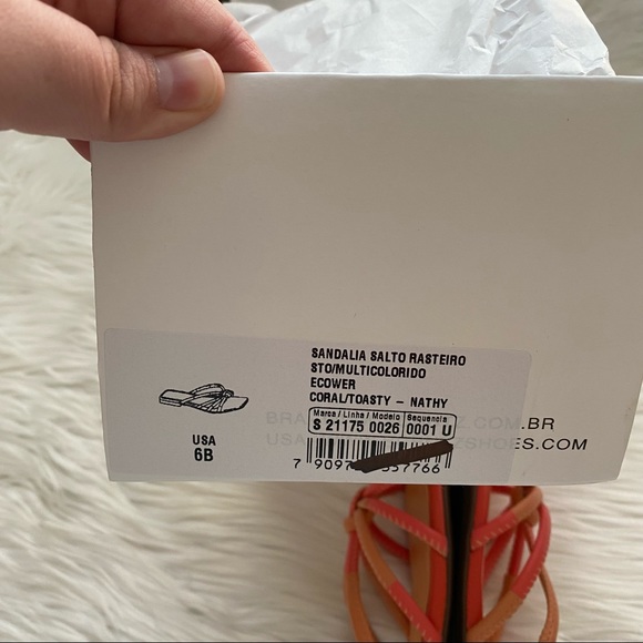 SCHUTZ Nathy Strappy Sandal 6 Coral/Toasty NIB - Picture 9 of 10